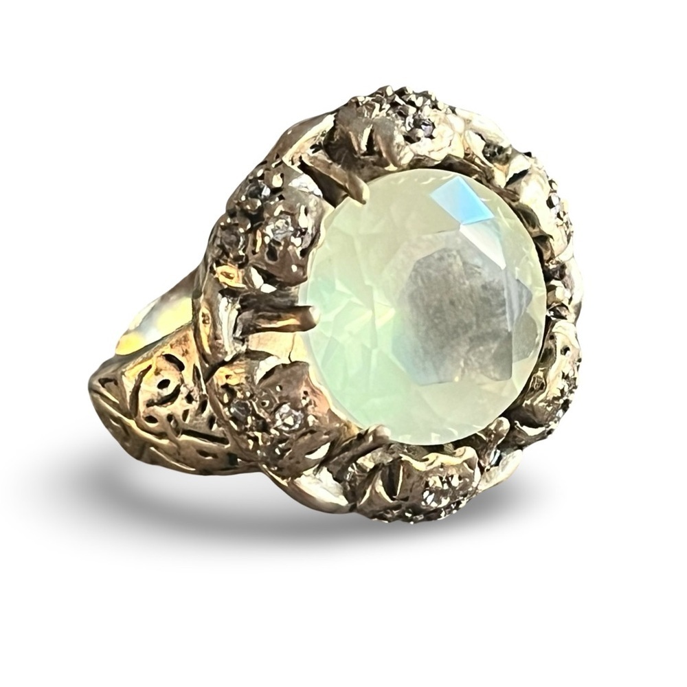 Muze By Gypsy 10.8CT Citrine & White Topaz Istanbul Sunrise Bronze Size 7.5